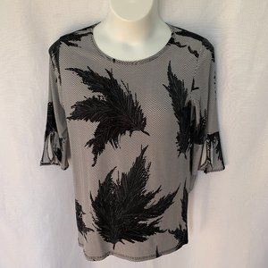 CLARA SUN WOO 3/4 Flared Tie Sleeve Top